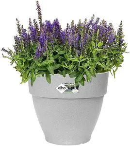 Elho Recycled Plastic Vibia Campana Living Concrete 40cm Round Plant Pot