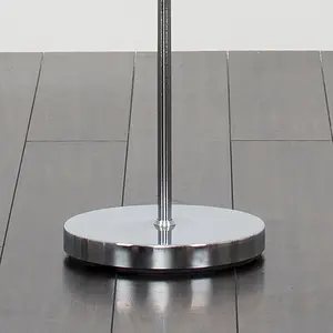 ValueLights Modern Standard Floor Lamp Base In Polished Chrome Metal Finish