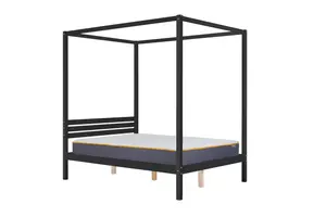 Birlea Mercia Four Poster King Bed Black