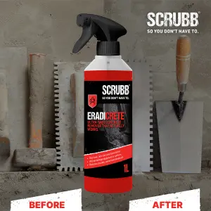 SCRUBB Eradicrete Concrete remover, 1L Trigger spray bottle