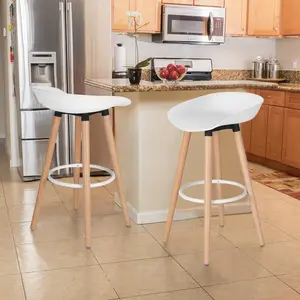 Tata 68cm Bar Stool (Set of 2) White