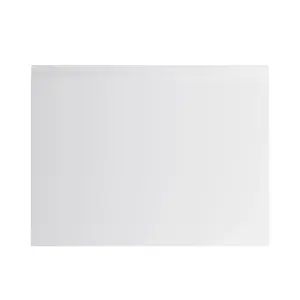 GoodHome Garcinia Integrated handle Gloss light grey Appliance Cabinet door (W)600mm (H)453mm (T)19mm