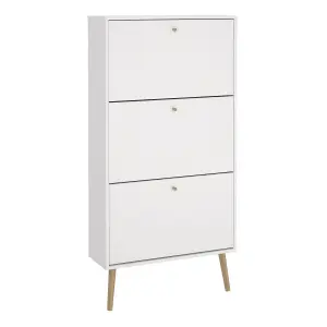 Cumbria Shoe Cabinet 3 Flip Down Doors