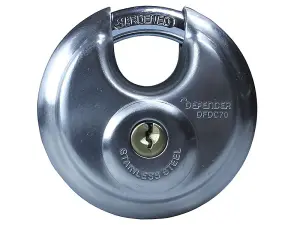 DEFENDER - Discus Padlock 70mm Keyed Alike