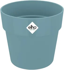 Elho B.for Original Round 18cm Dove Blue Recycled Plastic Plant Pot