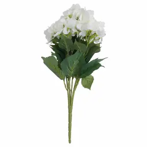 UK Homeliving White Hydrangea Bouquet