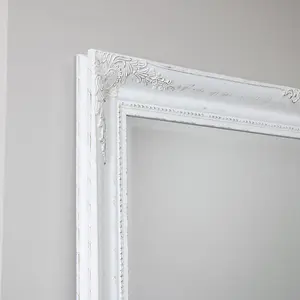 Melody Maison Extra, Extra Large Ornate White Wall / Floor / Leaner Full Length Mirror 100cm x 200cm