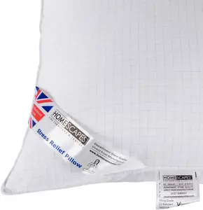 Homescapes Anti Stress Pillow Carbon Enriched Super Microfibre Extra Fill