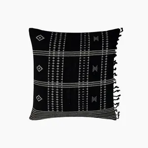 Siyali Cushion - Cotton - L50 x W50 x H1 cm - Black