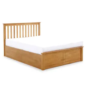 Rest Relax Manhattan Oak Wooden Ottoman Bed