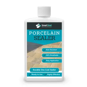 Smartseal Porcelain Sealer, Ultra-Durable Porcelain Tile Protection, Suitable for Internal and External surfaces, 100ml Sample