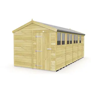 DIY Sheds 8x17 Apex Shed - Single Door With Windows