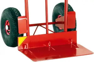 LiftMate Heavy Duty Sack Truck for Rough Terrain, Hand Trolley with Extra Large Toe Plate & Pneumatic Wheels, 400kg Capacity