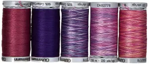 TSET CTN 12 5X200M - Thread Set: Cotton No.12: 5 x 200m: Berry - Gutermann