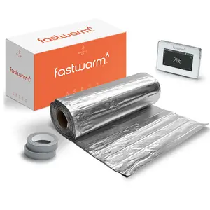 Fastwarm Electric Underwood Heating Mat Kit - 1m - Touch White Thermostat