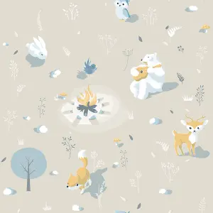 Muriva Natural Childrens 3D effect Embossed Wallpaper