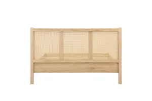 Birlea Croxley Double Rattan Bed Oak