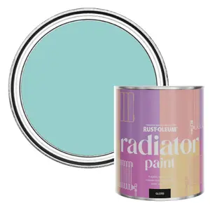 Rust-Oleum Teal Gloss Radiator Paint 750ml