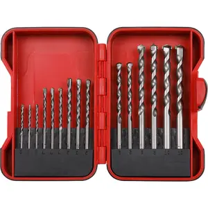 15-Piece Tungsten Steel Masonry Drill Bit Set in Assorted Sizes