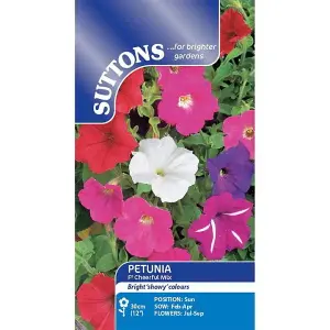 Petunia F2 Cheerful Mix 1 Seed Packet (850 Seeds)