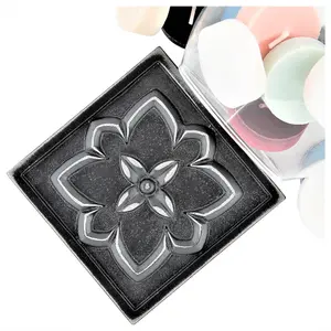 (Pack of 4 Tiles) Niche Tiles Crown Metal Iron Black 9.5cm. x 9.5cm. Handmade Decorative Tile