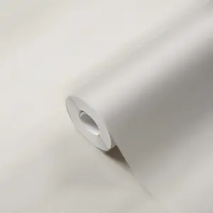 Galerie Maison Charme White Plain Texture Wallpaper Roll