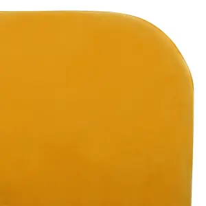 Velvet EU Super King Size Bed Yellow FLAYAT