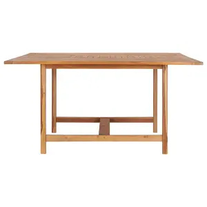 Berkfield Garden Table 150x150x76 cm Solid Teak Wood