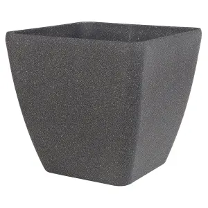 Set of 2 Plant Pots 42 x 42 x 42 cm Grey ZELI