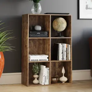 Vida Designs Durham 2x3 Cube Storage Unit, Dark Wood