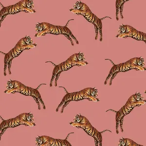 Paloma Home Pouncing Tiger Wallpaper Blossom (921601)