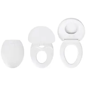 Soft Close Family Toilet Seats - White - 2pc