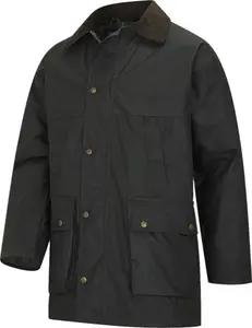 Hoggs Of Fife Woodsman Waxed Jacket, Olive / XL