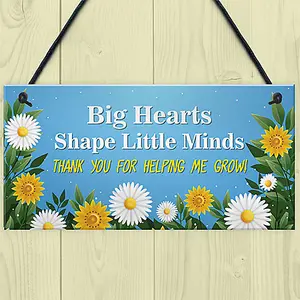 Red Ocean Teacher Plaque Teacher Appreciation Gifts, Hanging Sign Gifts for Teachers, Teaching Assistant TA