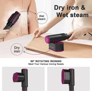 Garment Steamer - Wet Steam and Dry Iron With LCD Smart Display - With Three Adjustable Modes - Effortlessly Remove Stubborn