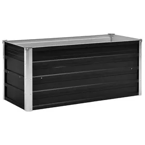 Berkfield Garden Raised Bed Anthracite 100x40x45 cm Galvanised Steel