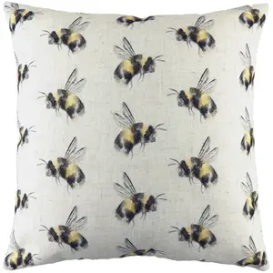 Evans Lichfield Bee You Repeat Printed Feather Rich Cushion