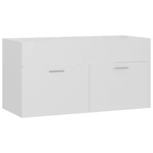 Berkfield Sink Cabinet White 90x38.5x46 cm Engineered Wood