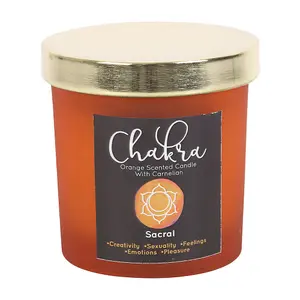 Something Different Orange Sacral Chakra Scented Candle Orange (One Size)