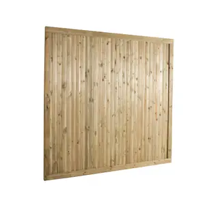 Forest Garden Decibel Traditional Closeboard Wooden Fence panel (W)1.83m (H)1.8m, Pack of 3