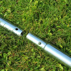 Outsunny Lawn Aerator Outdoor Grass Care Heavy Duty Garden Roller Manual Handle