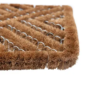 Nicola Spring - Coir Scraper Door Mat - 60 x 40cm - Natural