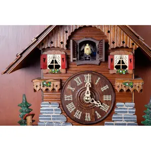 Cuckoo Clock With Birdie by Zneb076 - Wrapped Canvas Print 51cm H x 76cm W