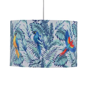 First Choice Lighting Parrot Velvet Parrot Design 30cm Pendant or Table Lamp Shade