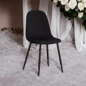 Fabela Upholstered Dining Chairs Black