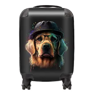 Golden Retriever Dog Splashart Suitcase - Mini Cabin