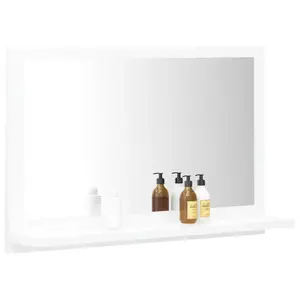 Dorlene Framed Wall Mounted Bathroom Mirror White / 60 cm