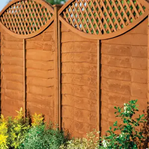 Ronseal Fence Life Plus Harvest gold Matt Exterior Wood paint, 5L Tub