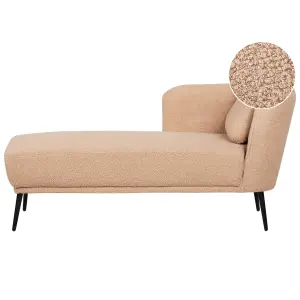 Right Hand Boucle Chaise Lounge Beige ARTHEZE