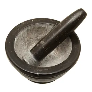 Maison by Premier Salerno Brown Marble Mortar And Pestle